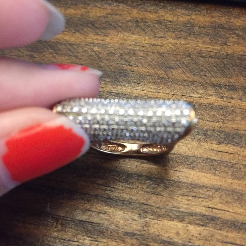 Two-Tone Rose Gold and Silver Statement Ring